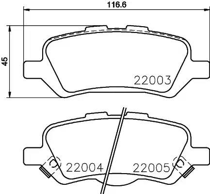 Гальмівні колодки дискові NISSHINBO NP1126 - zapix