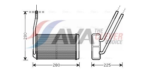 Радіатор пічки AVA QUALITY COOLING AU6177 - zapix