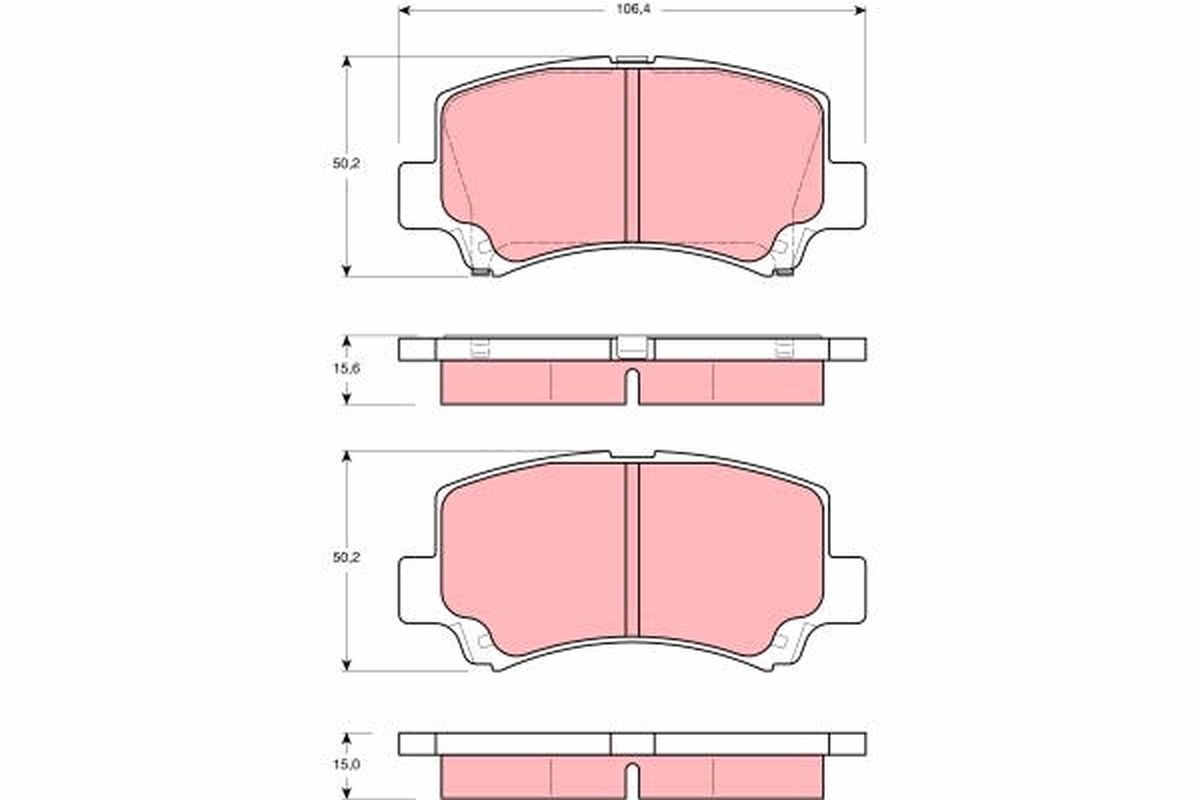 Гальмівні колодки дискові TRW GDB3221 - zapix