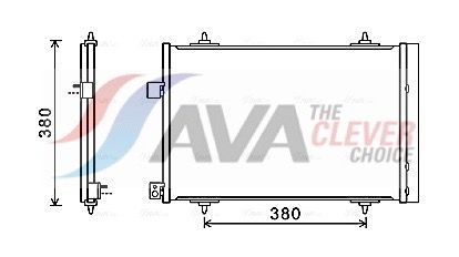 Радіатор кондиціонера AVA QUALITY COOLING CNA5274D - zapix