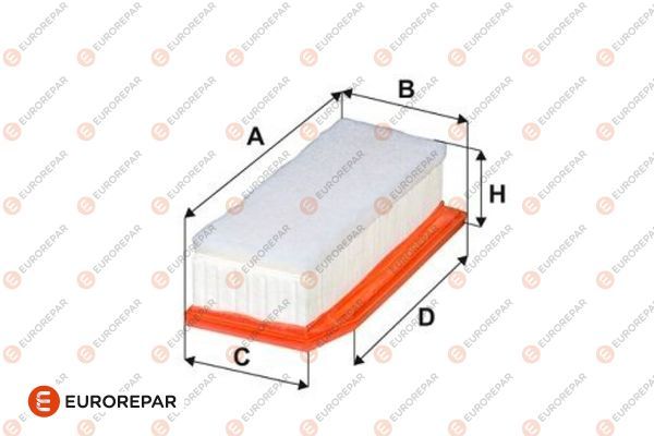 Повітряний фільтр EUROREPAR 1682949580 - zapix