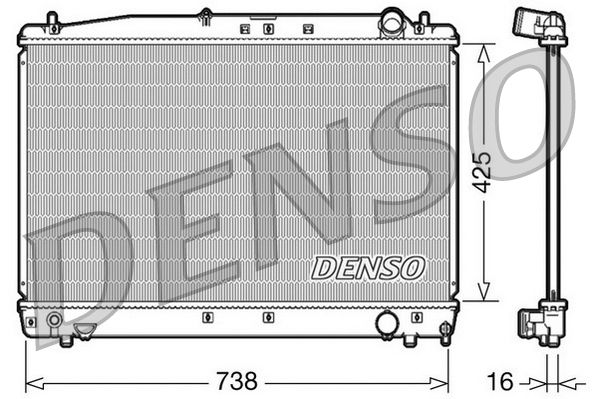 Радіатор охолодження двигуна DENSO DRM50033 - zapix