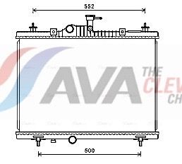 Радіатор охолодження двигуна AVA QUALITY COOLING RT2603 - zapix