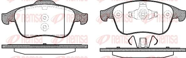 Гальмівні колодки дискові REMSA 135000 - zapix
