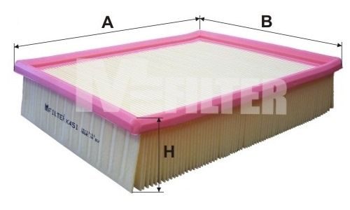 Повітряний фільтр MFILTER K451 - zapix