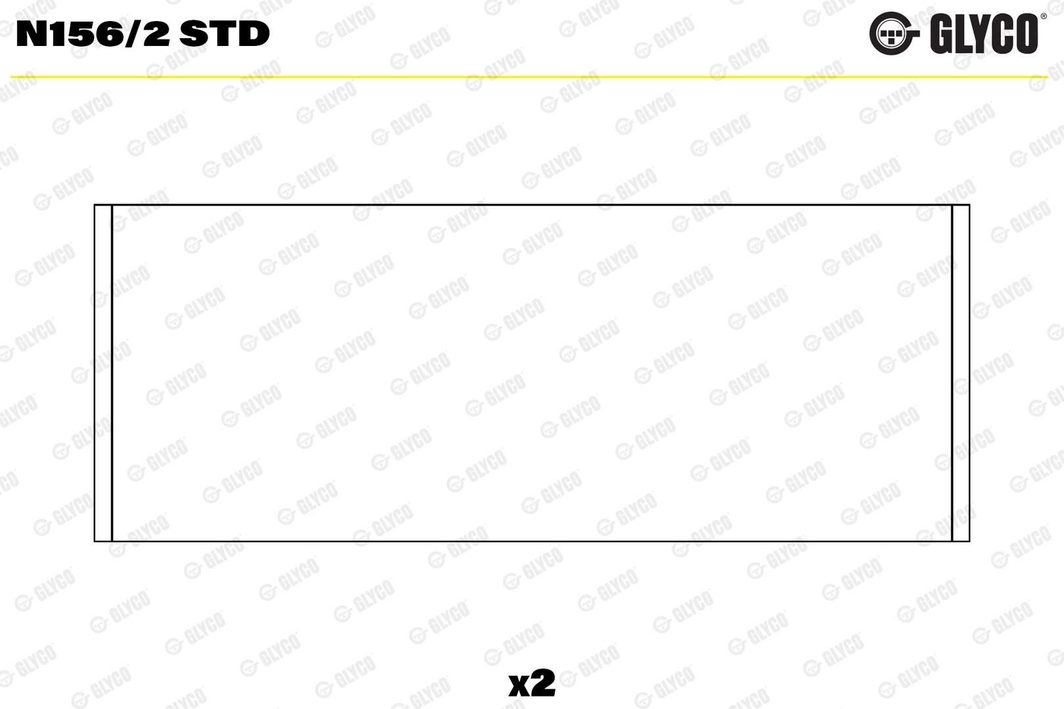 Вкладиші розподільного вала GLYCO N1562STD - zapix