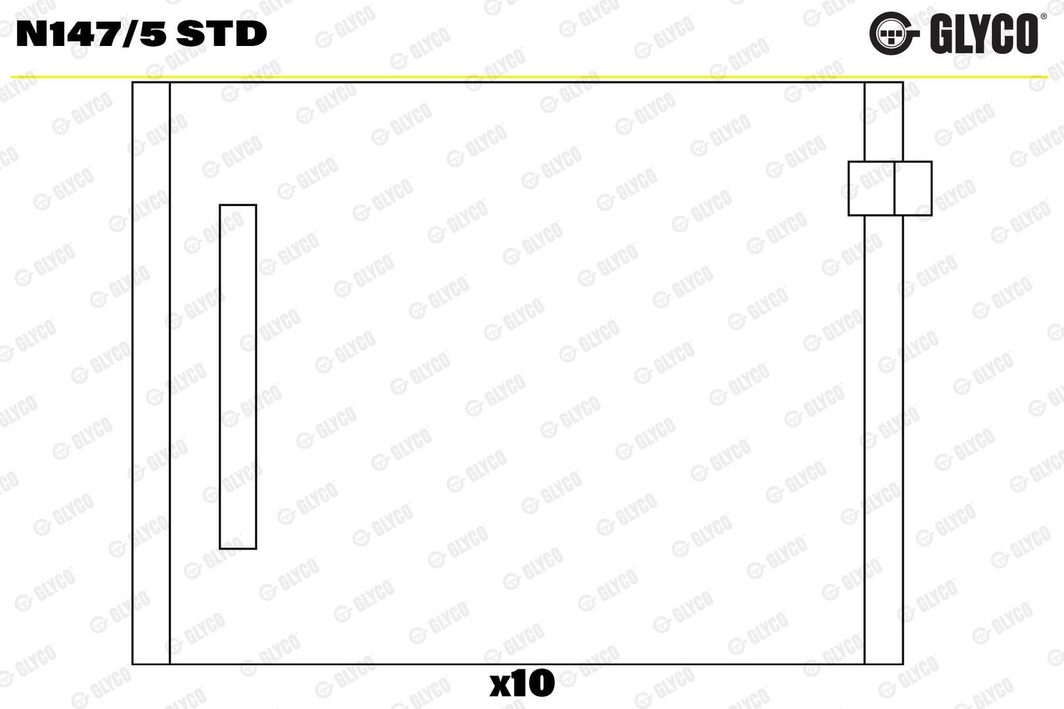 Вкладиші розподільного вала GLYCO N1475STD - zapix