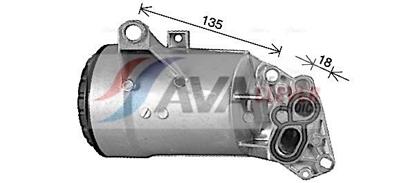 Оливний радіатор двигуна AVA QUALITY COOLING RT3660H - zapix