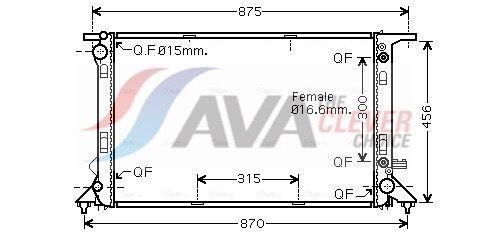 Радіатор охолодження двигуна AVA QUALITY COOLING AIA2309 - zapix