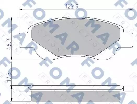Гальмівні колодки дискові FOMAR FRICTION FO929481 - zapix
