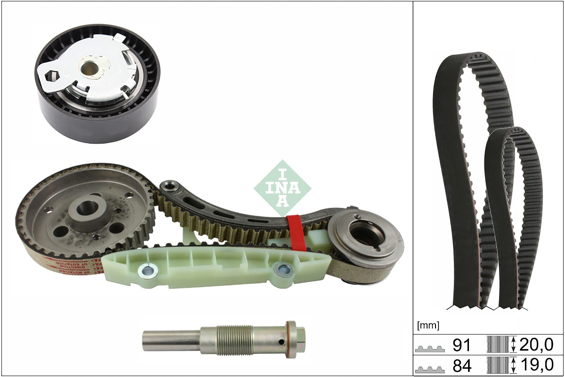 Комплект ременя ГРМ SCHAEFFLER INA 530095011 - zapix