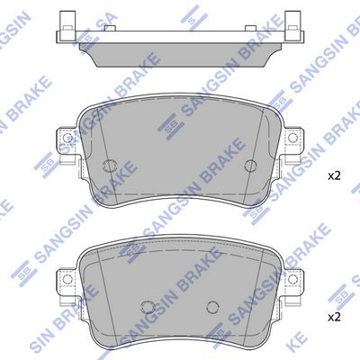 Гальмівні колодки дискові HI-Q SP4362 - zapix