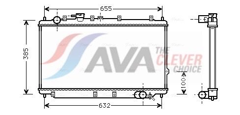 Радіатор охолодження двигуна AVA QUALITY COOLING KA2016 - zapix