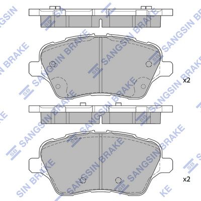 Гальмівні колодки дискові HI-Q SP1811 - zapix