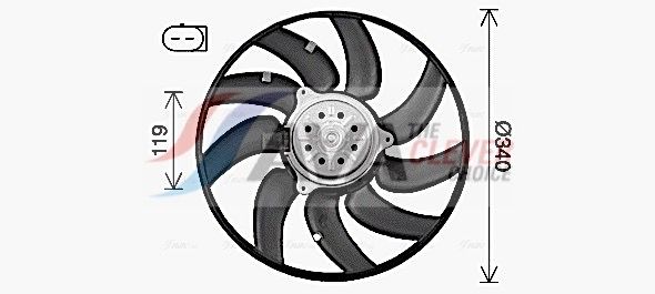 Вентилятор системи охолодження AVA QUALITY COOLING AI7527 - zapix