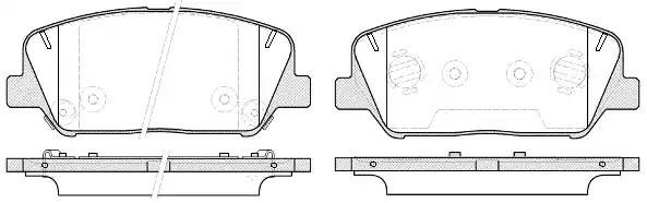Гальмівні колодки дискові WOKING P1298312 - zapix