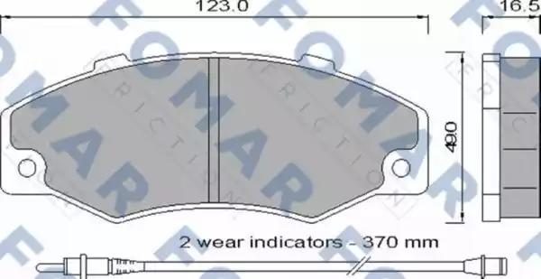 Гальмівні колодки дискові FOMAR FRICTION FO546881 - zapix