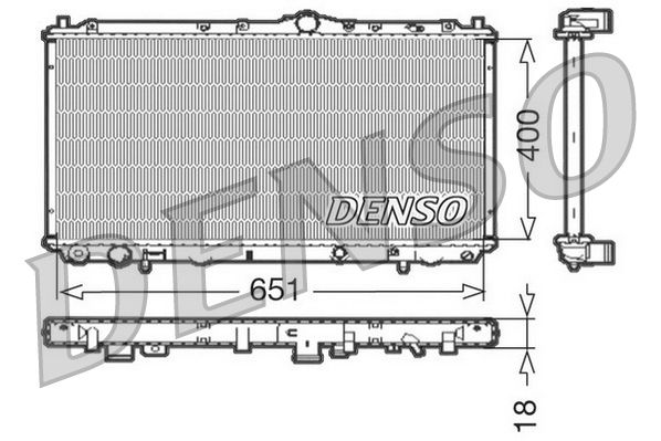 Радіатор охолодження двигуна DENSO DRM33061 - zapix