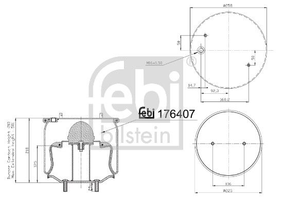 Пневматична підвіска FEBI BILSTEIN 176407 - zapix