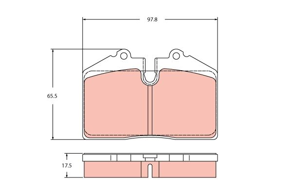 Гальмівні колодки дискові TRW GDB2442 - zapix