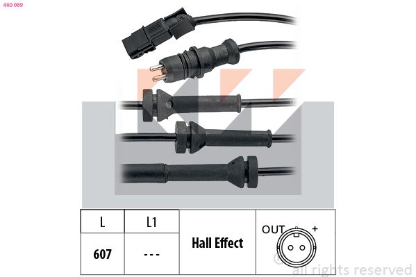 Датчик ABS KW 460069 - zapix