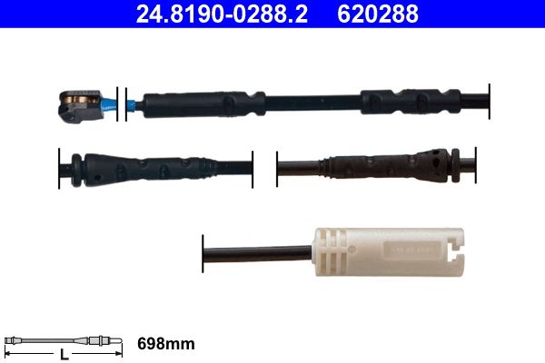 Датчик зносу гальмівних колодок ATE 24819002882 - zapix
