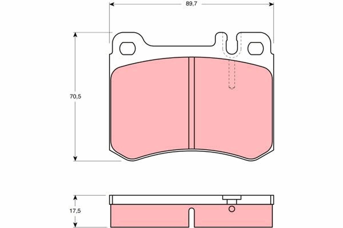 Гальмівні колодки дискові TRW GDB929 - zapix