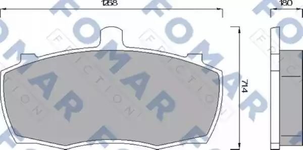 Гальмівні колодки дискові FOMAR FRICTION FO499081 - zapix