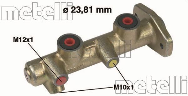 Головний гальмівний циліндр METELLI 050270 - zapix