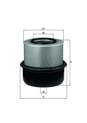 Повітряний фільтр MAHLE LX80 - zapix