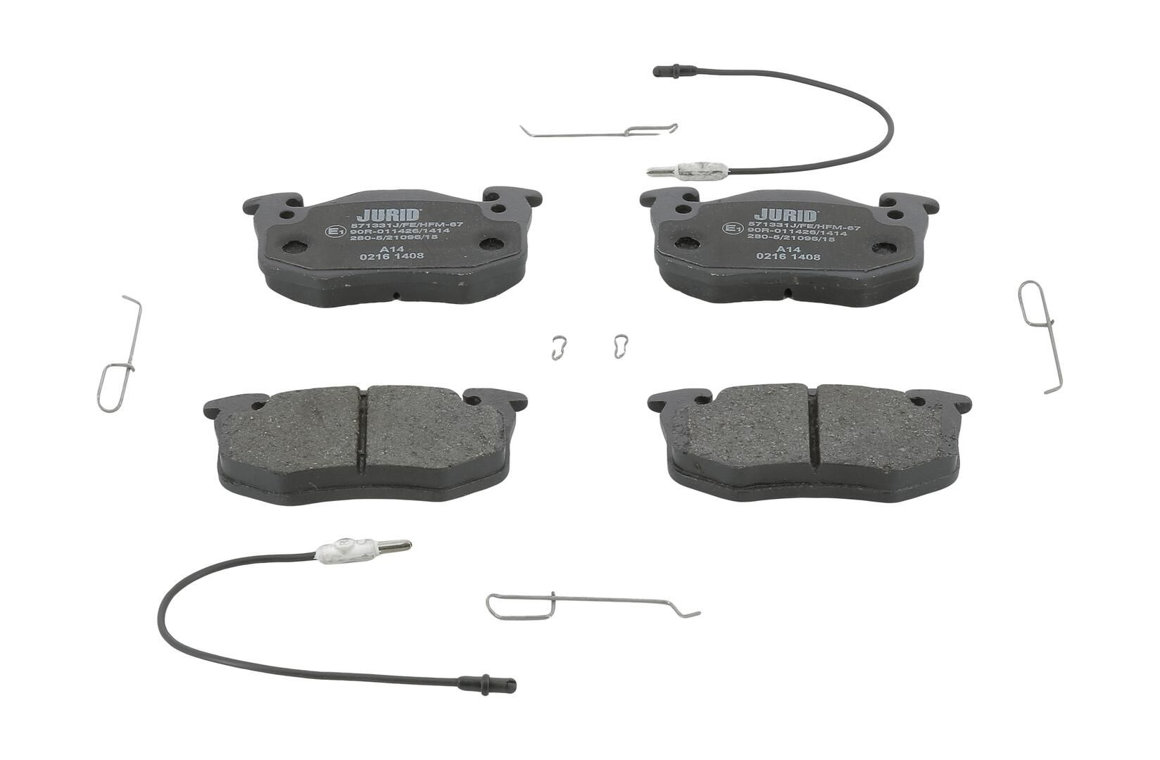 Гальмівні колодки дискові JURID 571331J - zapix