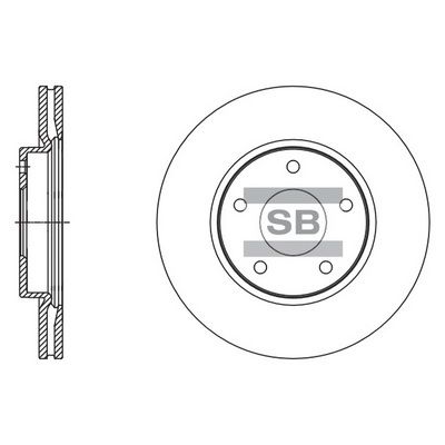 Гальмівний диск HI-Q SD4245 - zapix