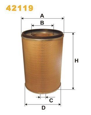 Повітряний фільтр WIX FILTERS 42119 - zapix
