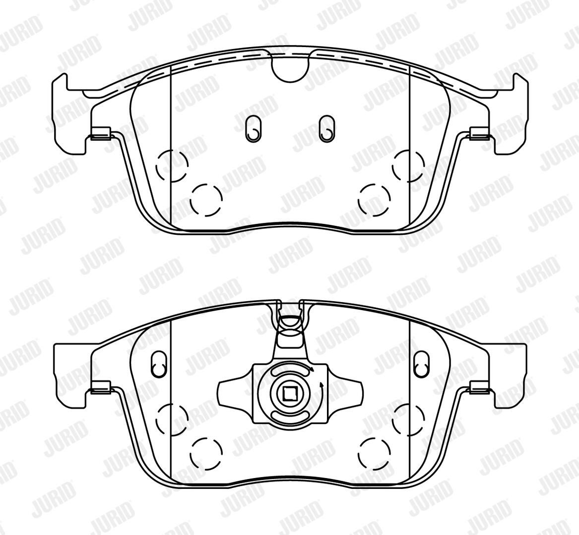 Гальмівні колодки дискові JURID 573808J - zapix