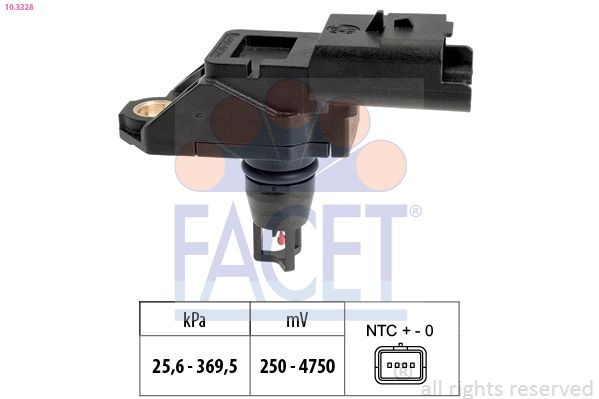 Датчик тиску наддува FACET 103328 - zapix