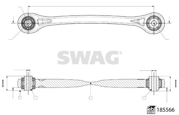 Важіль підвіски SWAG 33109977 - zapix