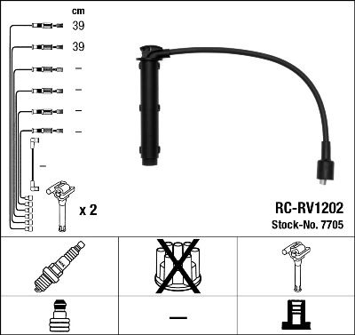 Кабелі запалювання NGK 7705 - zapix
