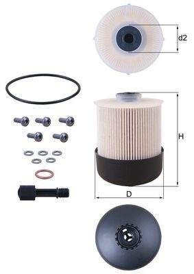 Паливний фільтр MAHLE KX33826D - zapix