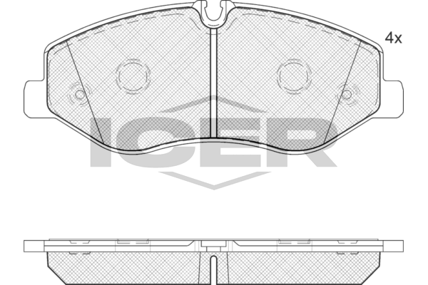 Гальмівні колодки дискові ICER 142191 - zapix