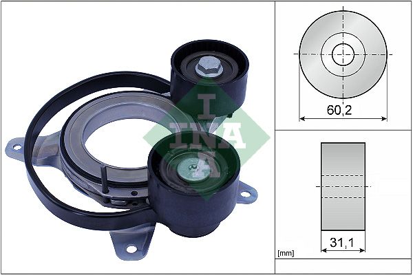 Натяжний пристрій ременя поліклінового SCHAEFFLER INA 534081410 - zapix