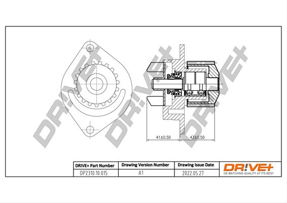 Помпа системи охолодження DR!VE+ DP231010015 - zapix