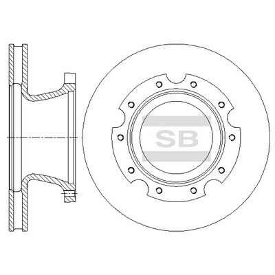 Гальмівний диск HI-Q SD1104 - zapix