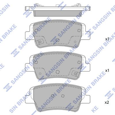 Гальмівні колодки дискові HI-Q SP4463 - zapix