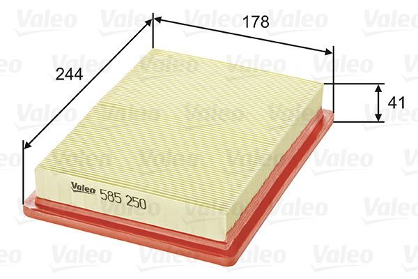 Повітряний фільтр VALEO 585250 - zapix