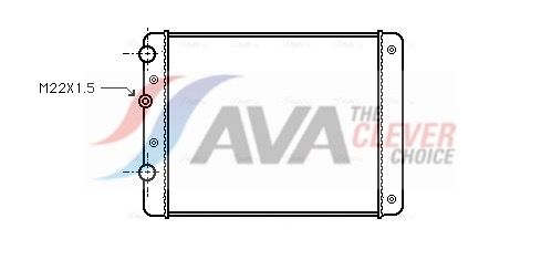 Радіатор охолодження двигуна AVA QUALITY COOLING VN2129 - zapix