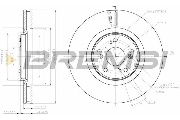 Гальмівний диск BREMSI CD7777V - zapix