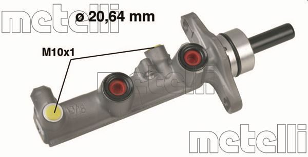 Головний гальмівний циліндр METELLI 050590 - zapix