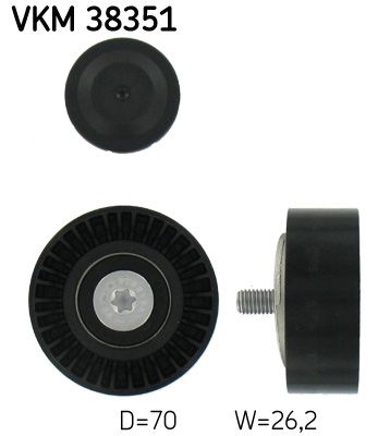 Обвідний ролик ременя приводного SKF VKM38351 - zapix