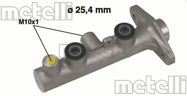 Головний гальмівний циліндр METELLI 050347 - zapix