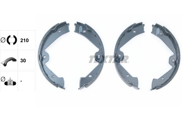 Тормозные колодки ручника (барабанные) TEXTAR 91074700